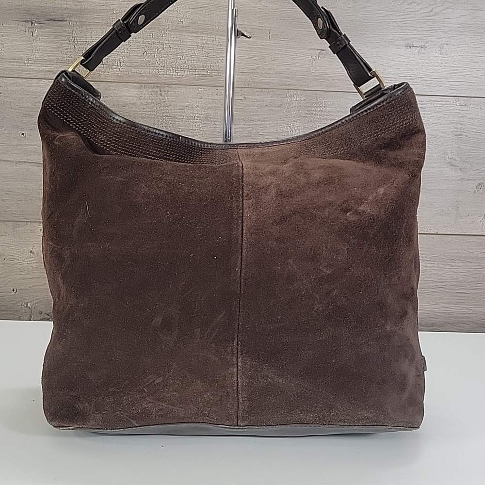 Cole Haan Brown Suede Leather Women’s Shoulder Bag - Picture 4 of 13